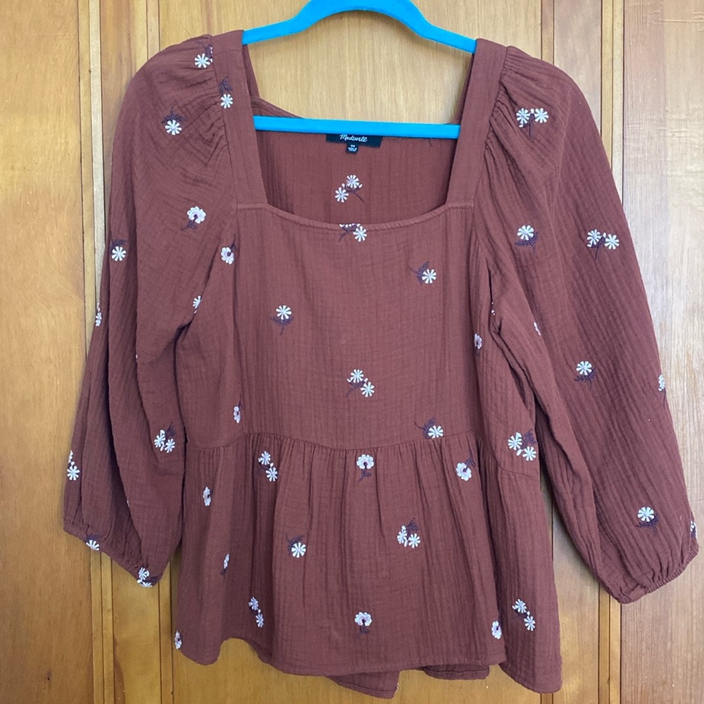 Madewell Peplum Top